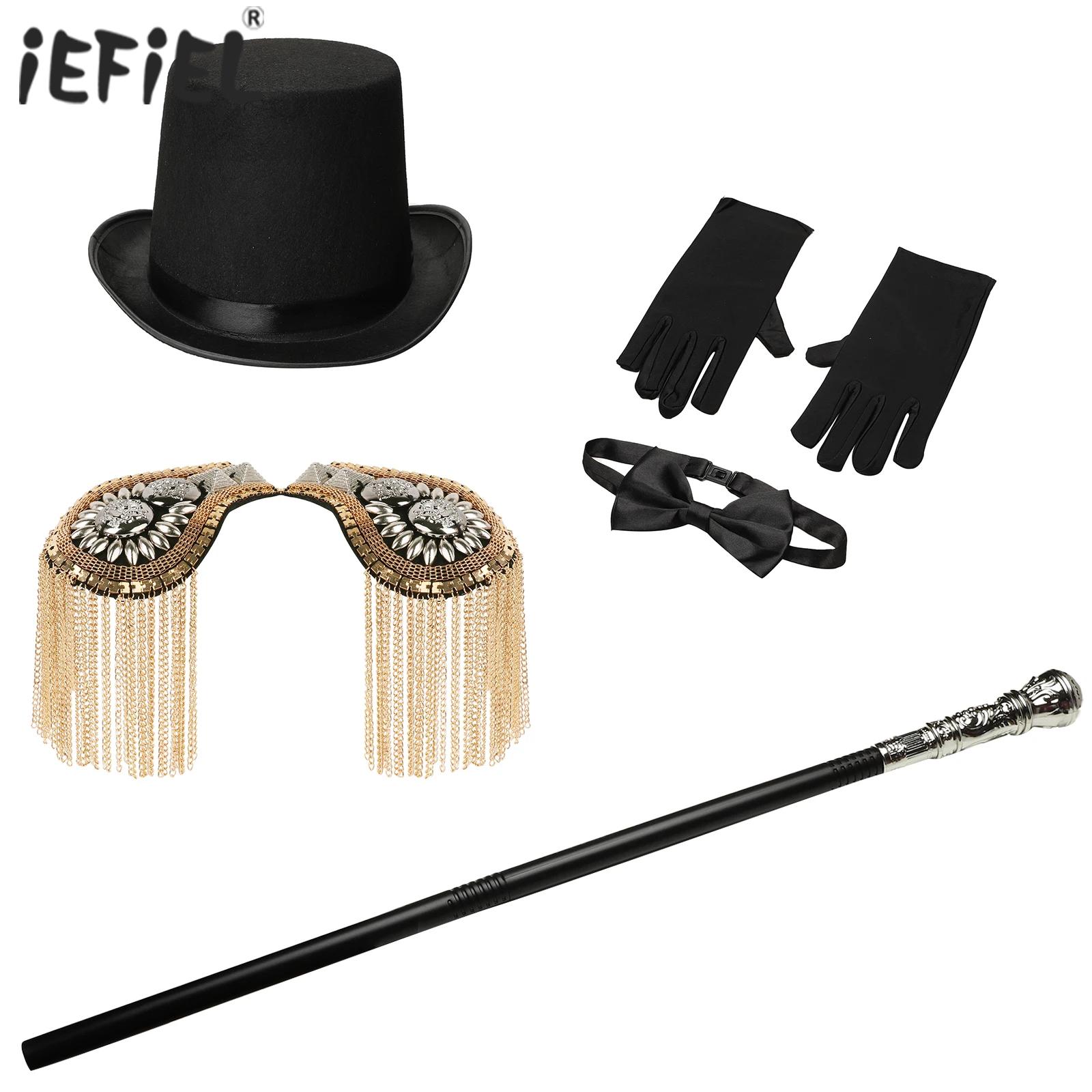 Formal Wear Gloves Men - Dewasa sirkus Ringmaster kostum Cosplay topi