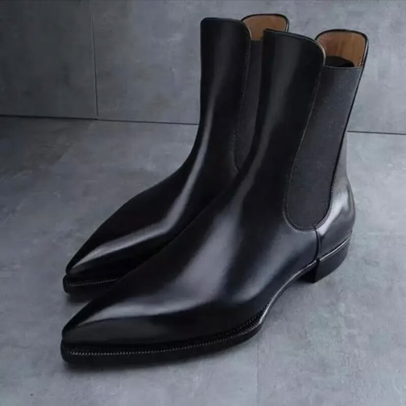 Men Formal Wear Brands - Sepatu Bot Chelsea Fashion Pria Sepatu
