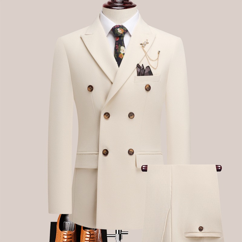 Men'S Formal Dinner Wear - Setelan Jas Pria Mewah Putih Tua