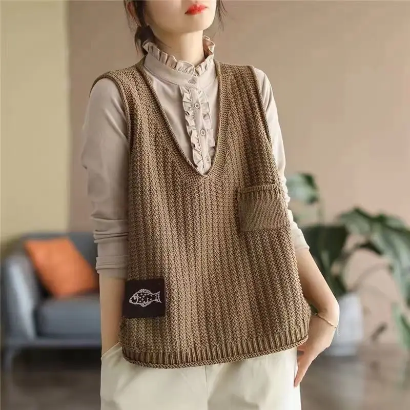 Formal Vest Waistcoat - Sedang Ditawarkan: Sweater Wanita Formal Kasual,