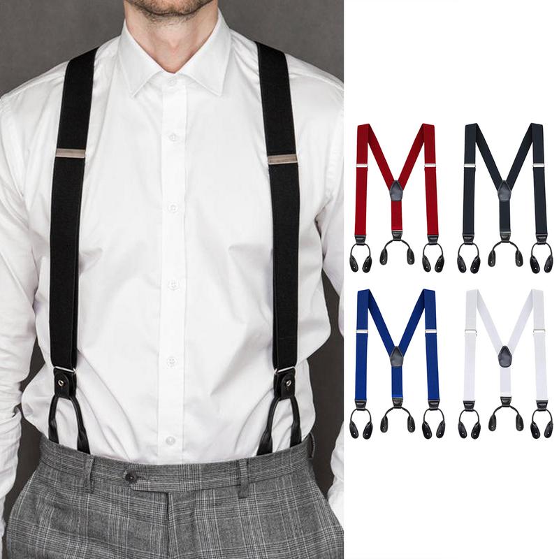 Men'S Formal Wear With Suspenders - Dewasa pria Suspender tugas berat pria