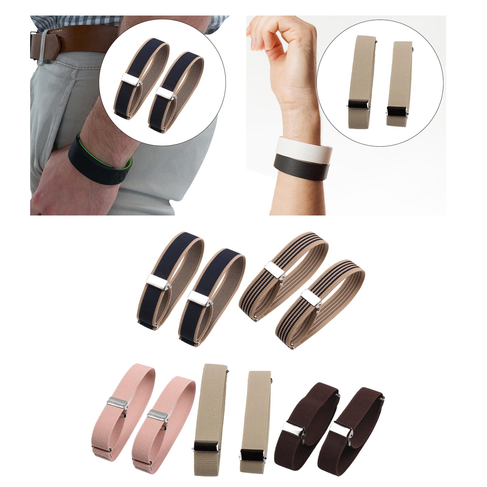 Men'S Formal Wear With Suspenders - Penahan Lengan Elastis, Penahan Kemeja yang