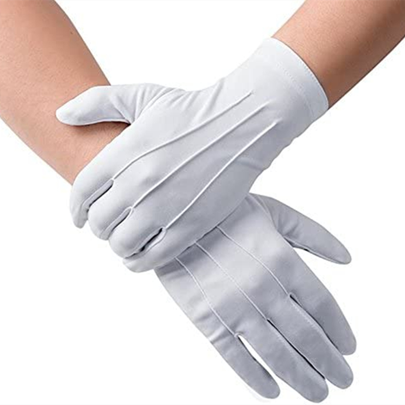 Formal Wear Gloves Men - Sarung Tangan Katun Putih Pria untuk
