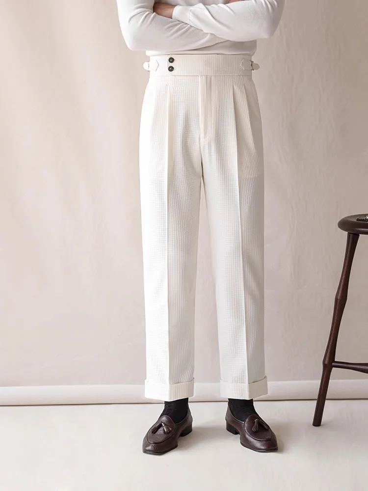 Men Formal Wear Brands - Celana Pensil Setelan Kasual Bisnis Pinggang