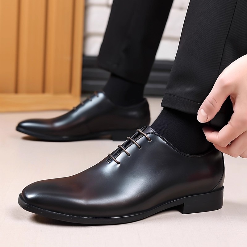 Men Formal Wear Brands - Sepatu Oxford Wholecut Pria Kulit Asli