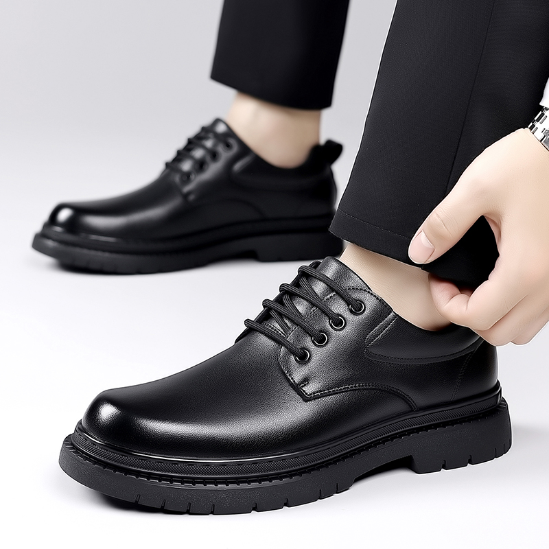 Sepatu Kulit Pria Kasual Nyama - Formal Men Daily Wear Footwear ulasan dan harga
