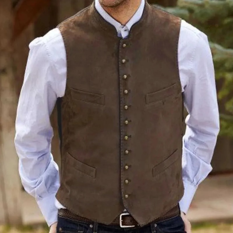 Rompi Pria Rompi Beludru Suede - Men Formal Wear Vest ulasan dan harga