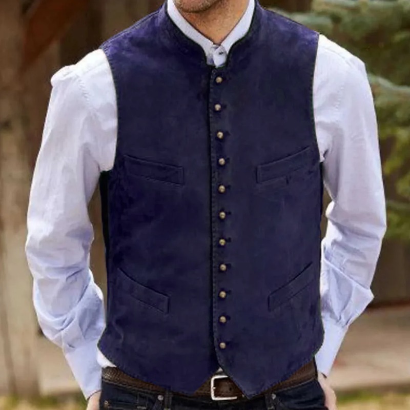 Rompi Pria Rompi Beludru Suede - Men Formal Wear Vest ulasan dan harga