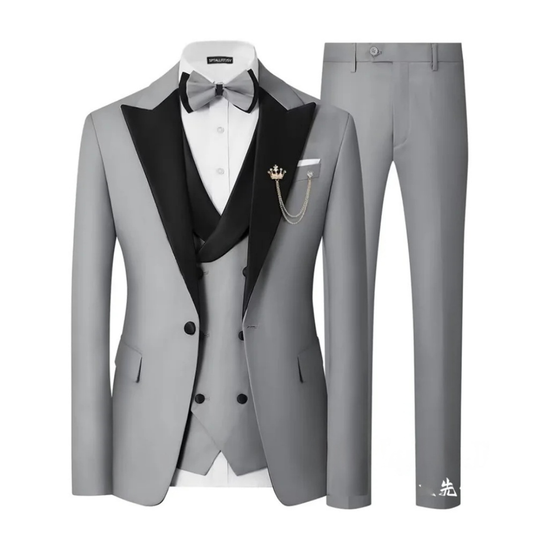 Setelan Jas Tuxedo Pria Slim F - Men'S Formal Dinner Wear ulasan dan harga
