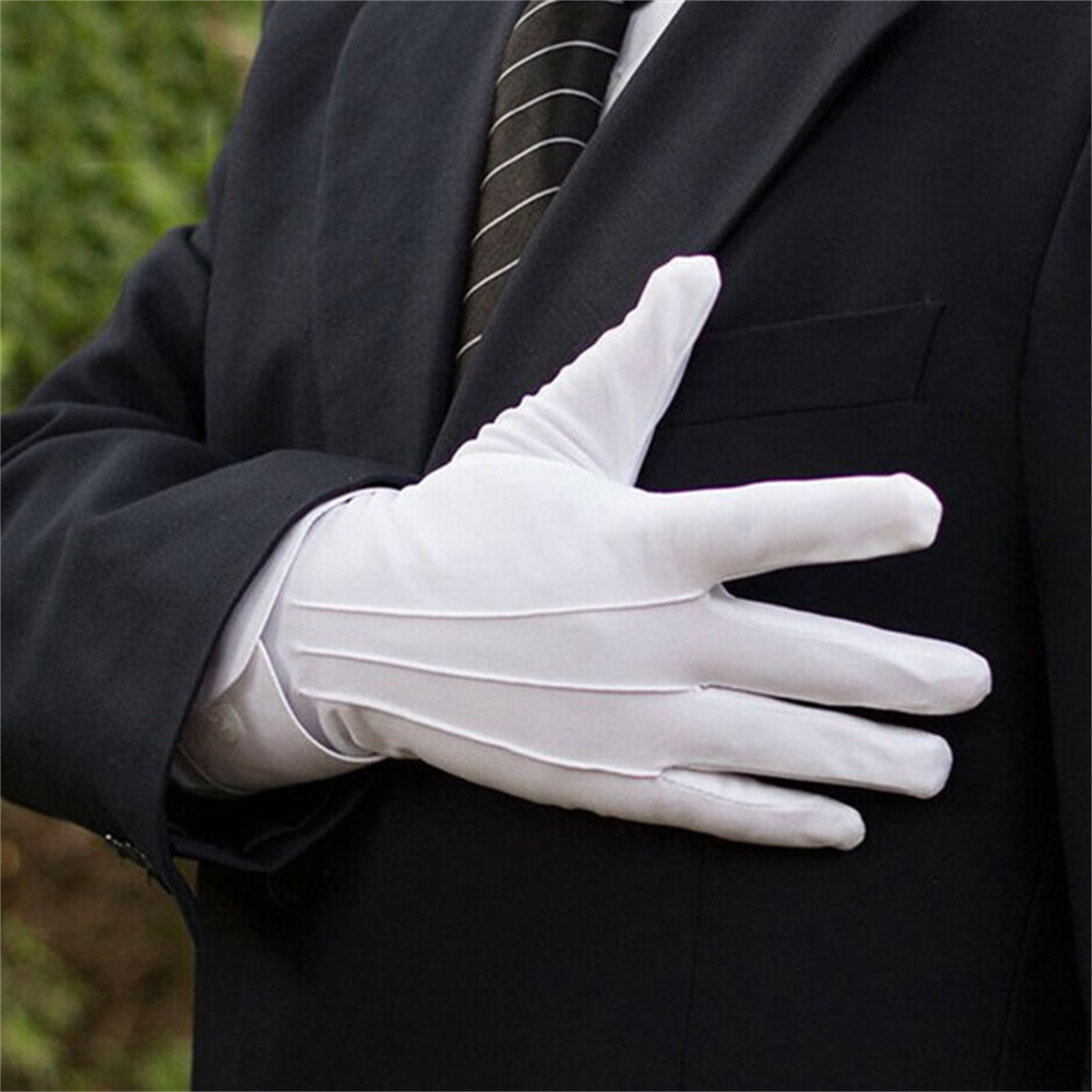 Sarung tangan Formal warna put - Formal Wear Gloves Men ulasan dan harga