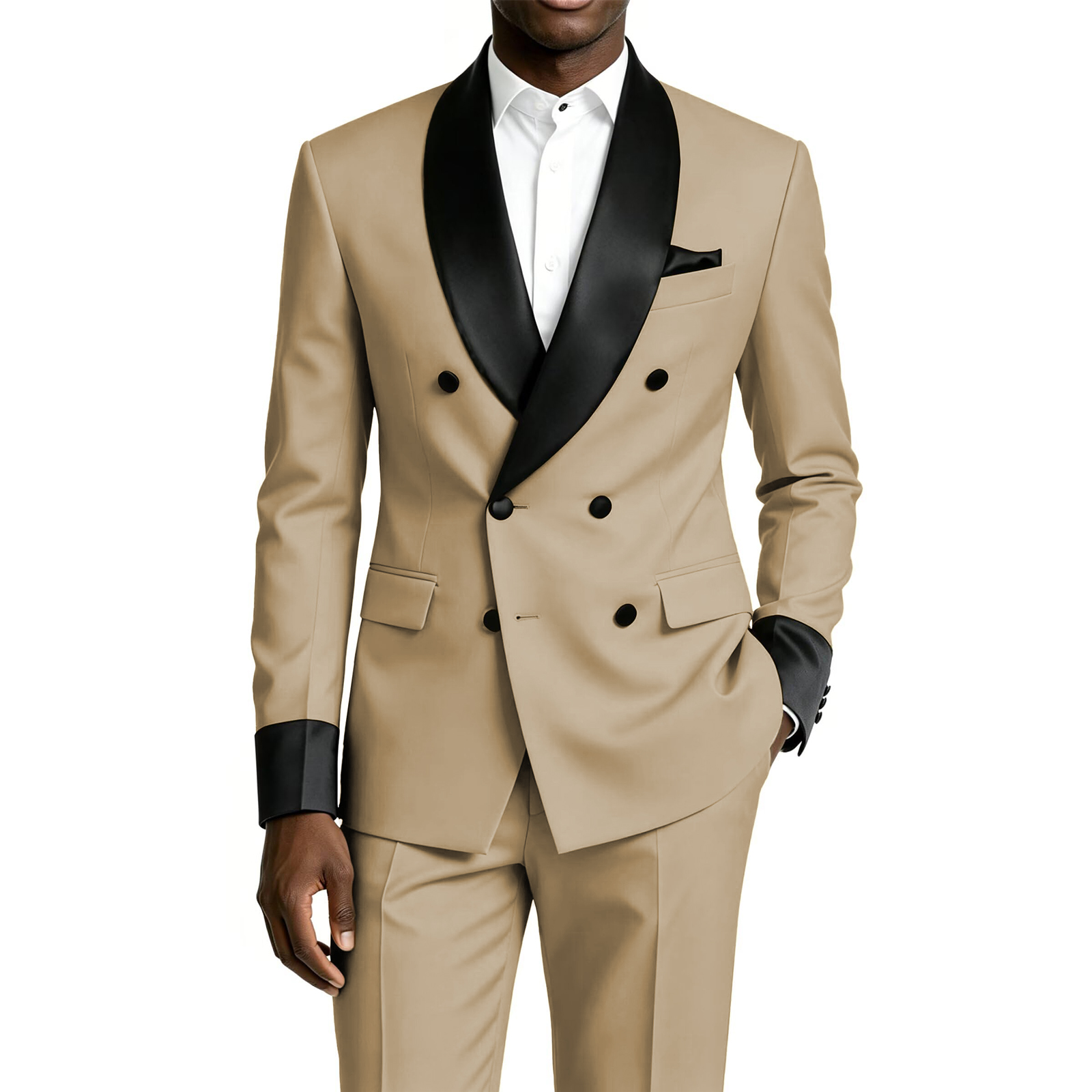 Setelan Tuxedo Pria 2 Potong D - Men'S Formal Dinner Wear ulasan dan harga