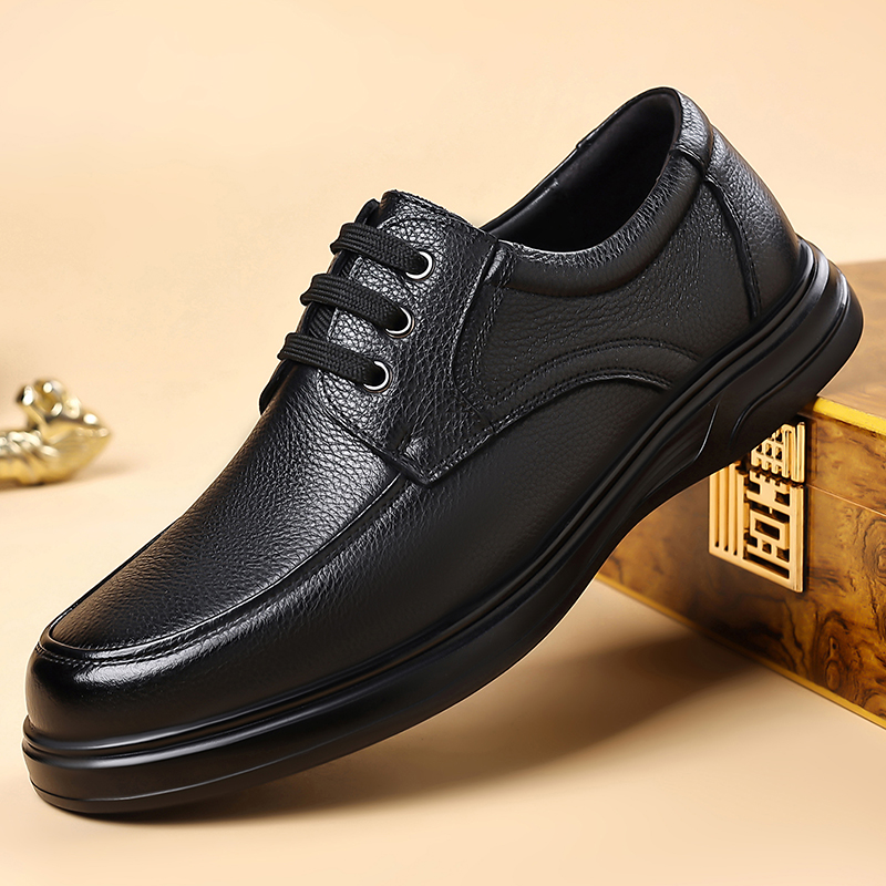 Sepatu Oxford Kulit Pria denga - Formal Men Daily Wear Footwear ulasan dan harga