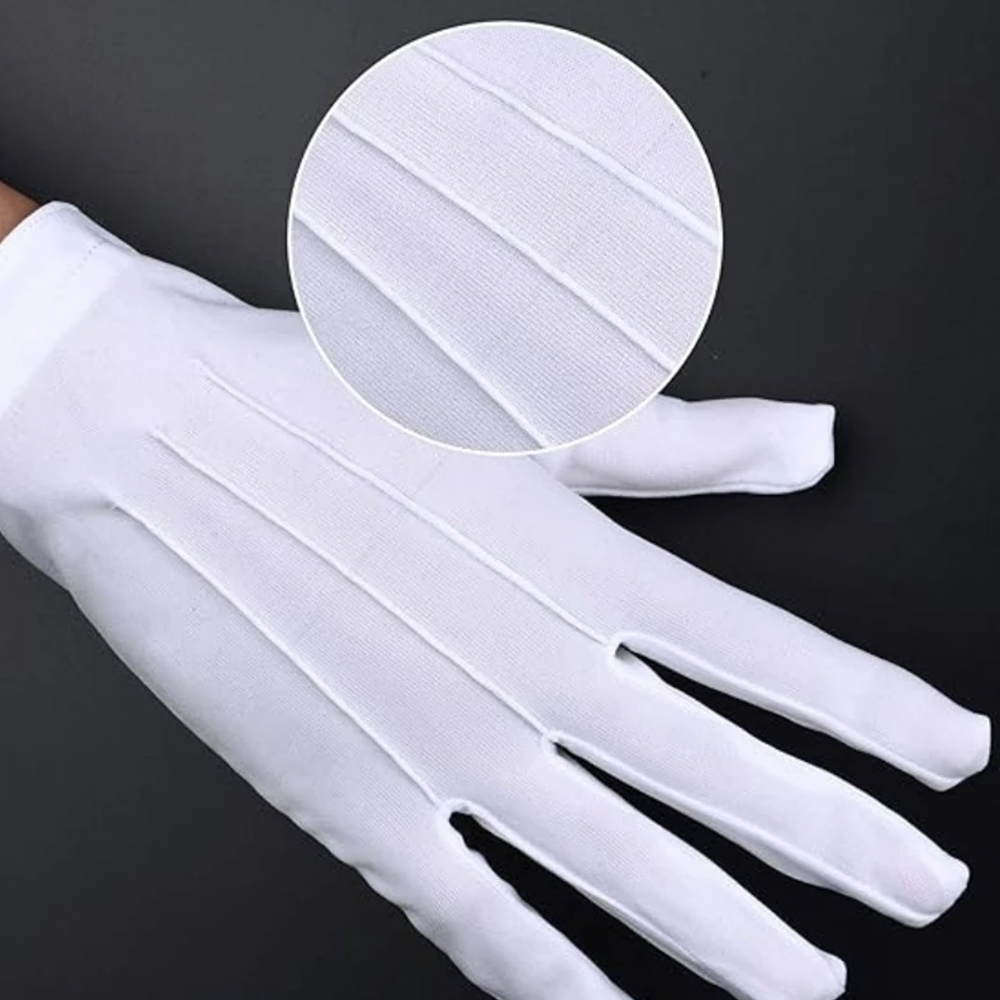 1/2 Pasang Sarung Tangan Katun - Formal Wear Gloves Men ulasan dan harga