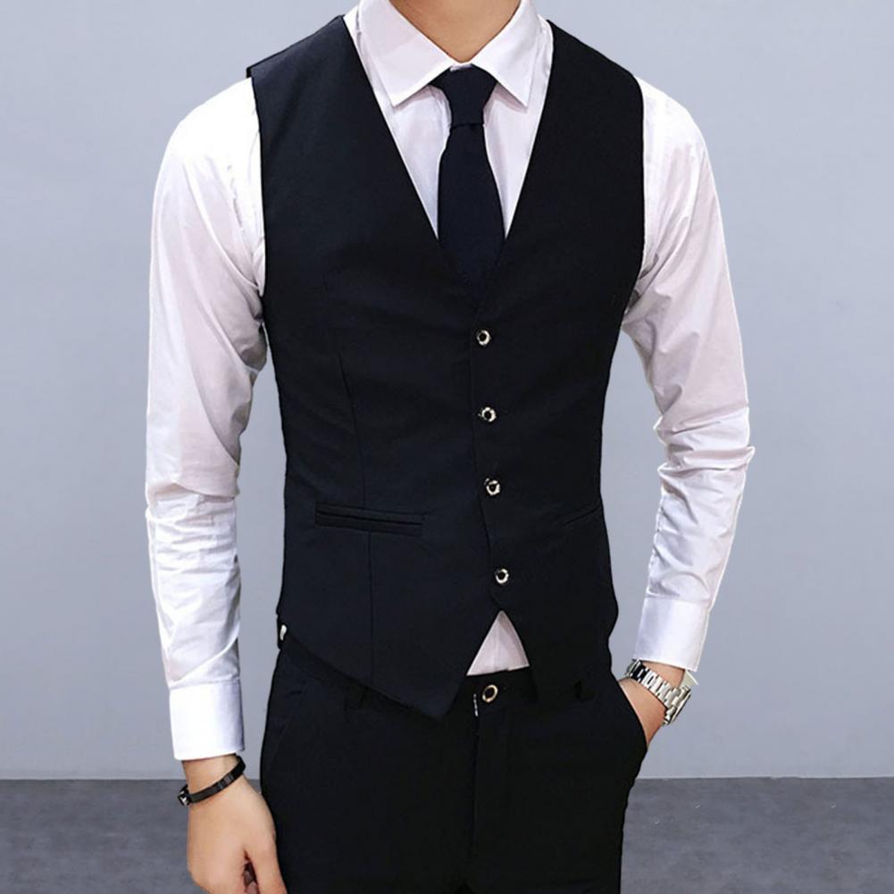 Rompi Pria, rompi pria mode wa - Formal Vest Waistcoat ulasan dan harga