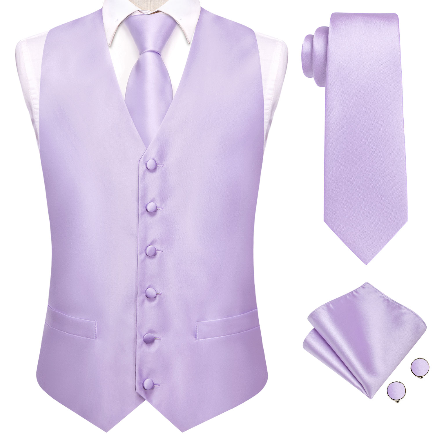 Rompi Jas Pria Hi-Tie Solid Vo - Men Formal Wear Vest ulasan dan harga