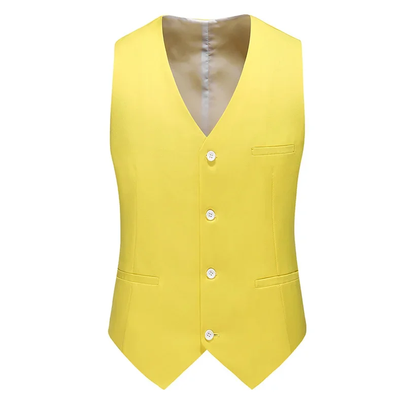 Rompi Setelan Warna Solid Kasu - Men Formal Wear Vest ulasan dan harga