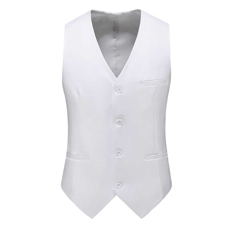 Rompi Setelan Warna Solid Kasu - Men Formal Wear Vest ulasan dan harga