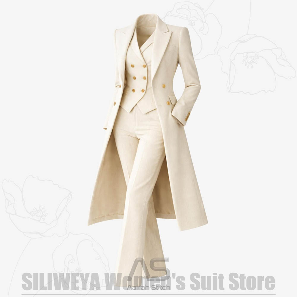 Setelan Wanita 3 Potong Jas Pa - Formal Vest Waistcoat ulasan dan harga