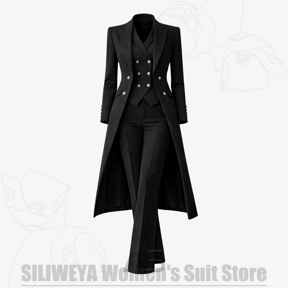 Setelan Wanita 3 Potong Jas Pa - Formal Vest Waistcoat ulasan dan harga