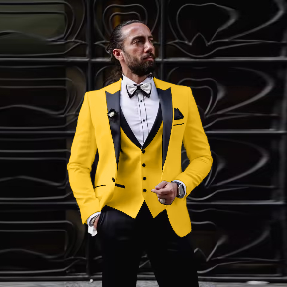 Jas Tuxedo Pria Slim Fit 3 Pot - Men'S Formal Dinner Wear ulasan dan harga