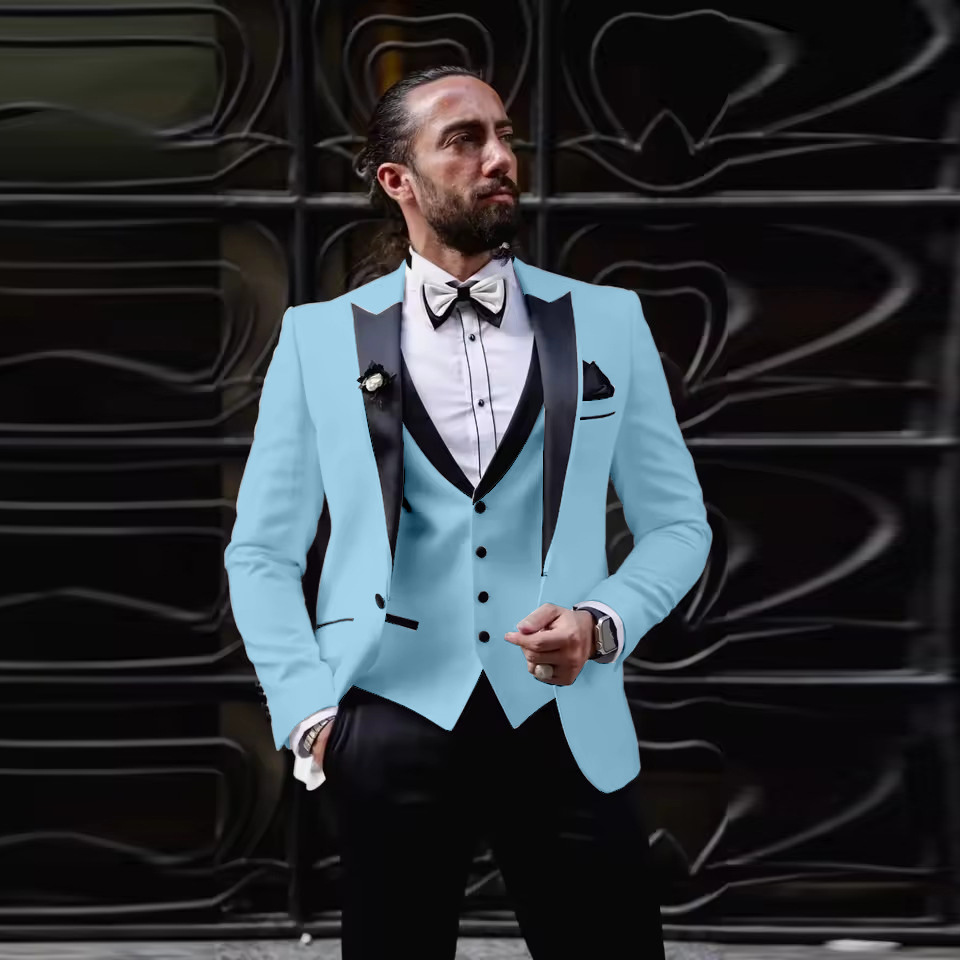 Jas Tuxedo Pria Slim Fit 3 Pot - Men'S Formal Dinner Wear ulasan dan harga