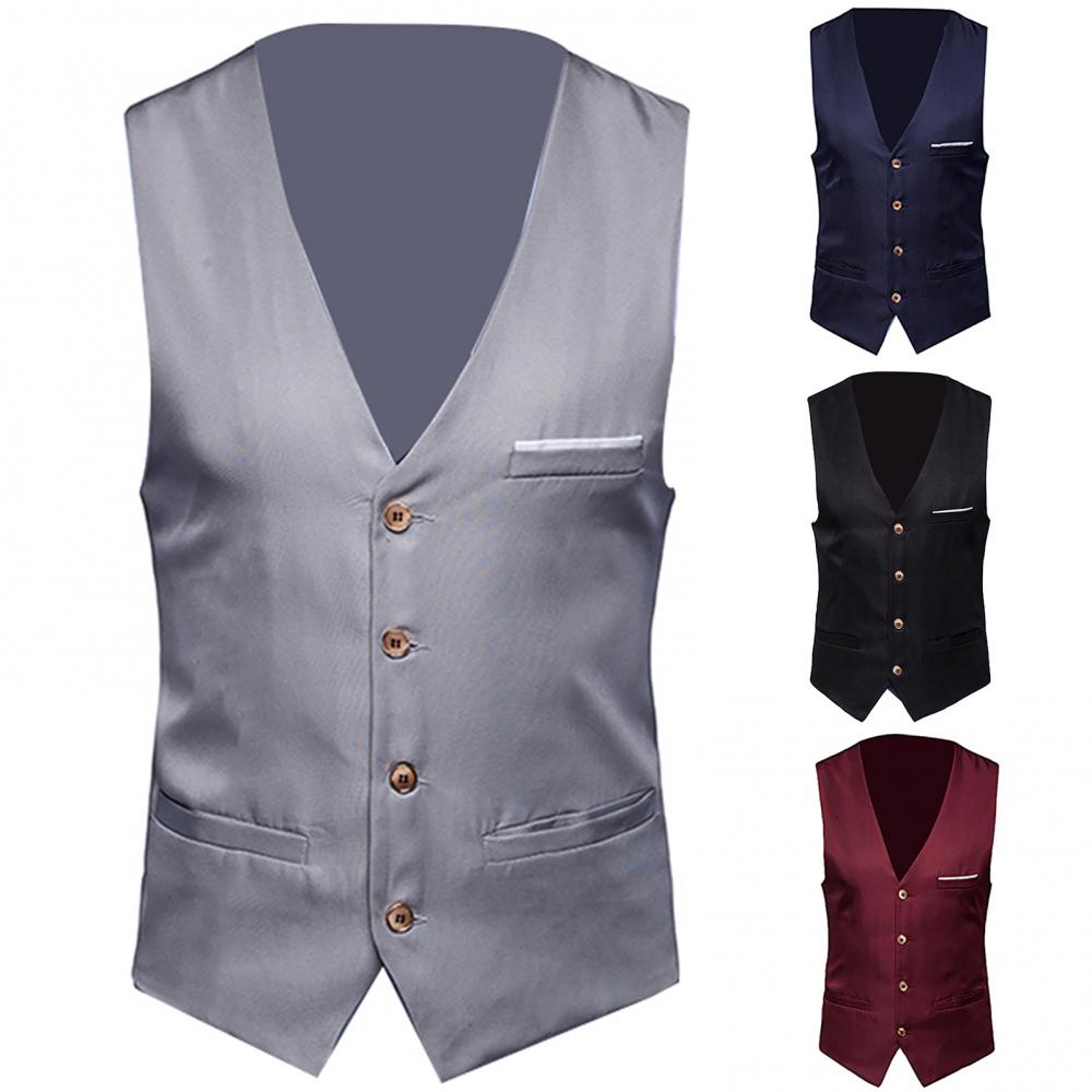 Rompi gaun untuk pria pas bada - Formal Vest Waistcoat ulasan dan harga