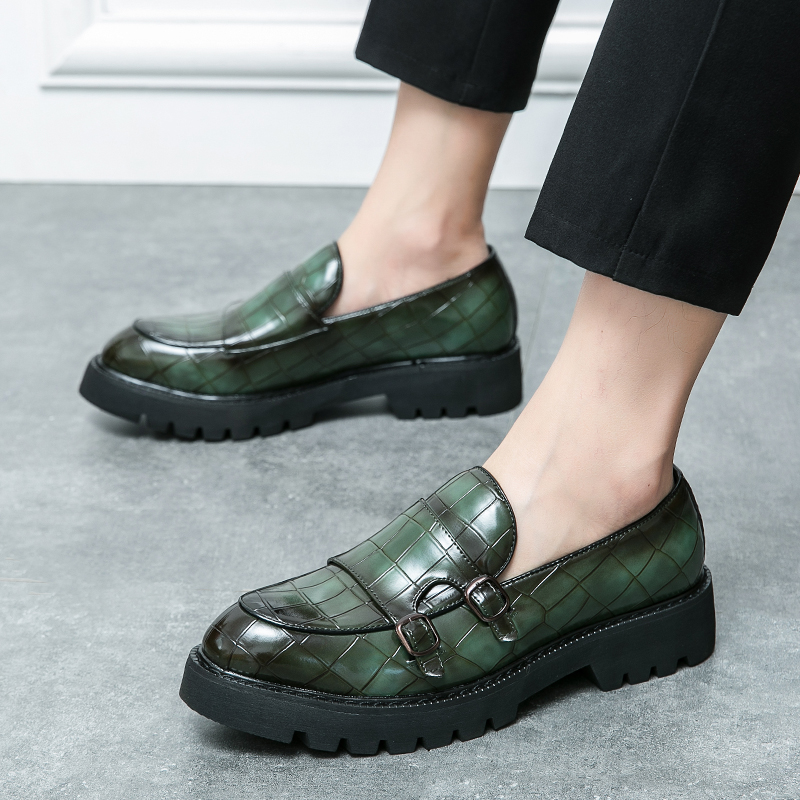 Sepatu kulit kasual modis pria - Men Formal Wear Brands ulasan dan harga