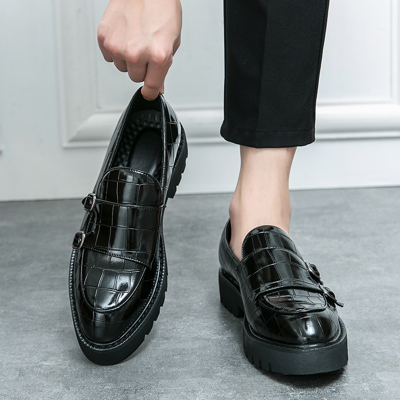 Sepatu kulit kasual modis pria - Men Formal Wear Brands ulasan dan harga