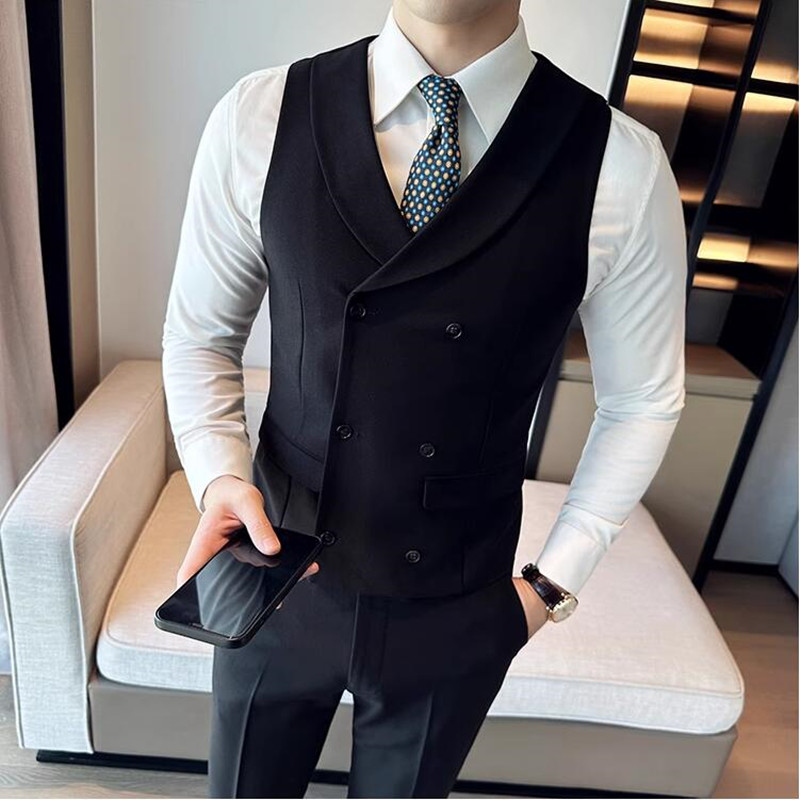 (Vest + Celana) Setelan Jas Pr - Men Formal Wear Vest ulasan dan harga