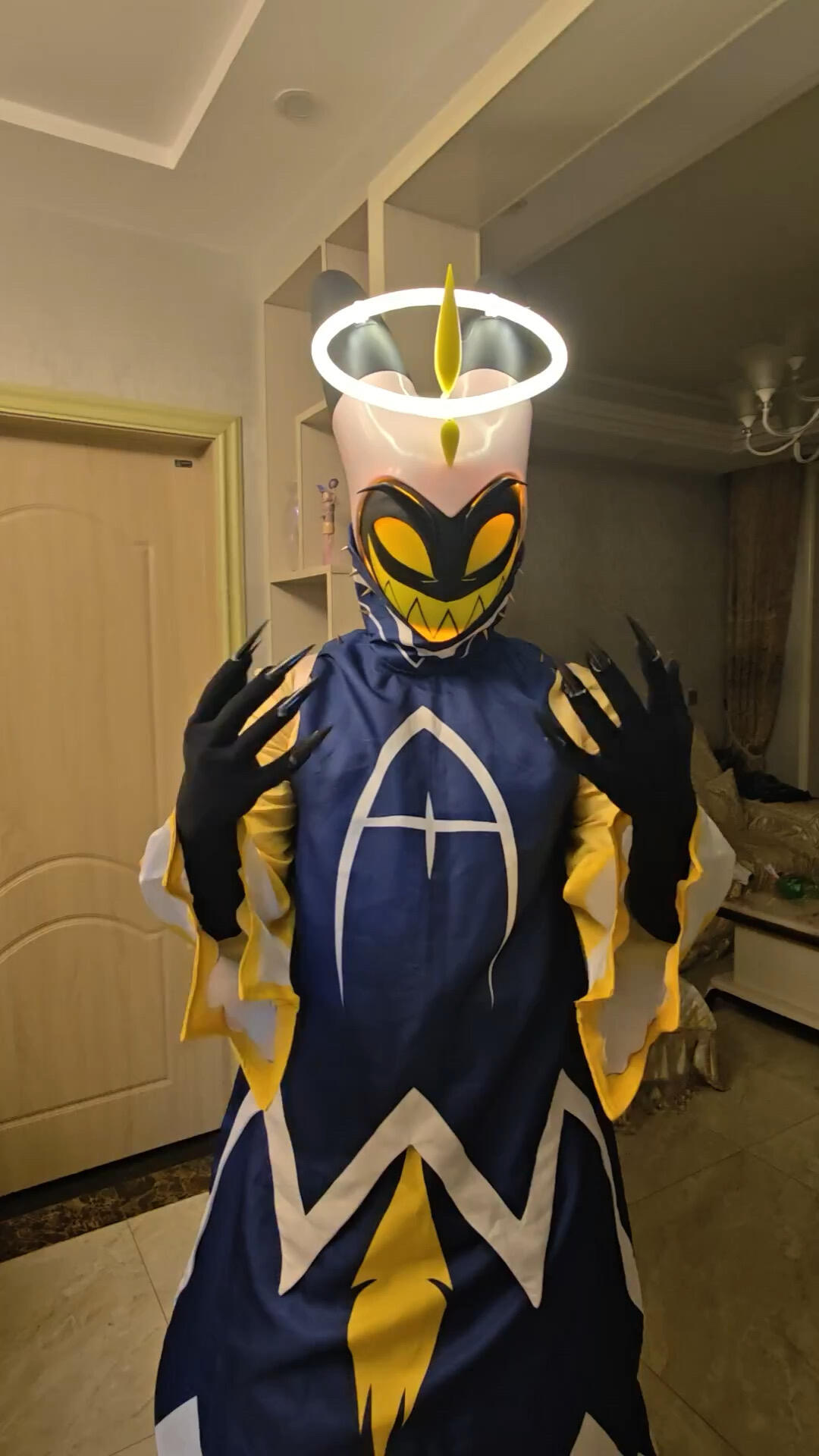 Kostum Cosplay Hazbin Hotel Ad - Formal Wear Gloves Men ulasan dan harga