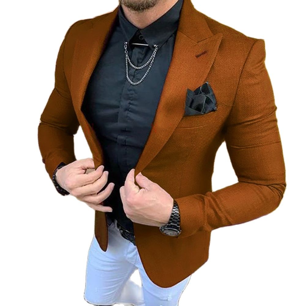 Setelan Pria 2 Potong Pakaian  - Men Formal Wear Brown ulasan dan harga