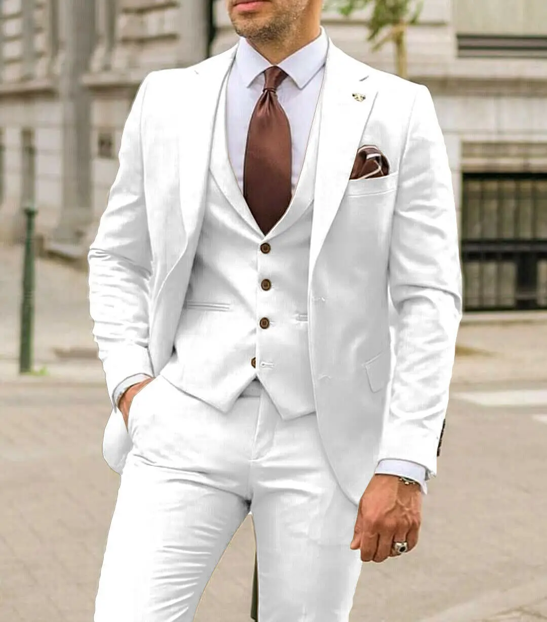 Setelan Jas Pria Kerah Notch S - Men'S Formal Dinner Wear ulasan dan harga