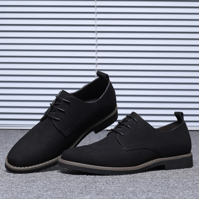 Sepatu Oxford Kulit Suede Biru - Formal Men Daily Wear Footwear ulasan dan harga