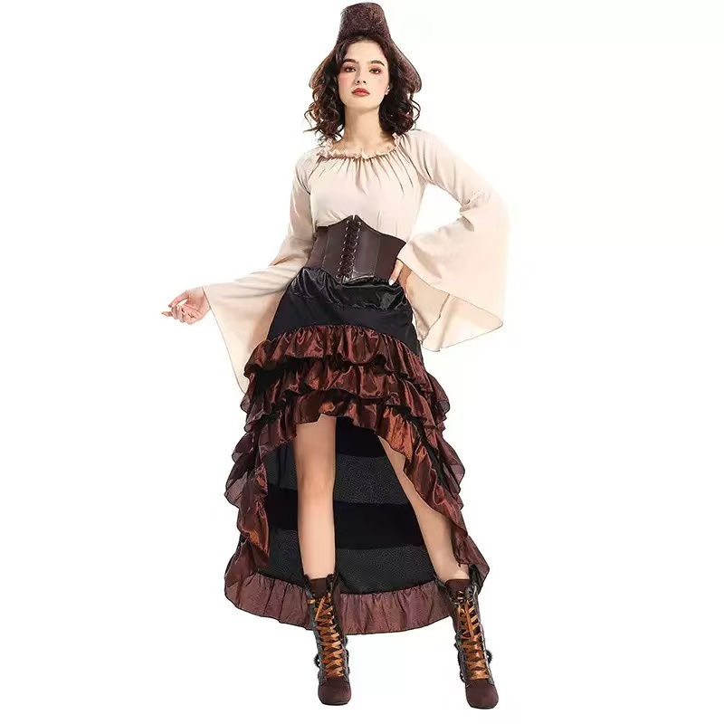Kostum Cosplay Bajak Laut Kapt - Men Formal Wear Vest ulasan dan harga